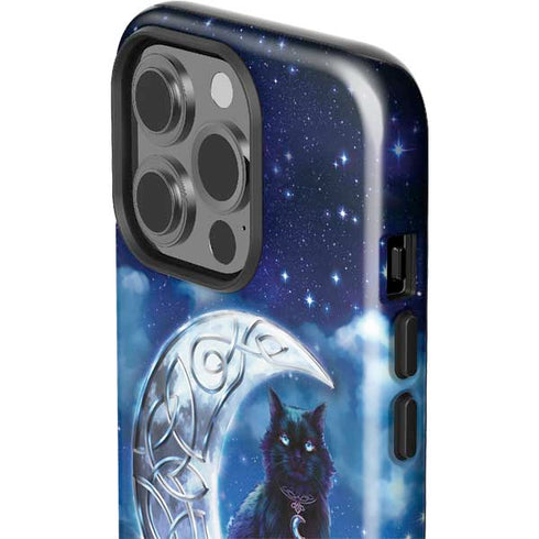 Celtic Black Cat by Brigid Ashwood iPhone 15 Pro Impact Case